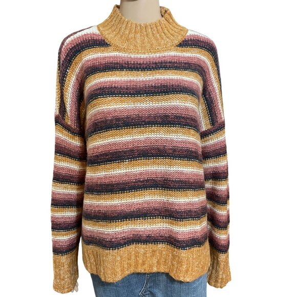 Pink Republic Multicolored Striped Sweater Size XL - Picture 1 of 3